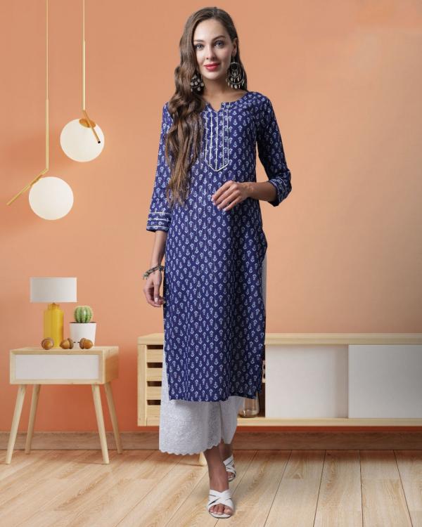 Trendy Printed 102 Casual Wear Jaipuri Kurti Collection